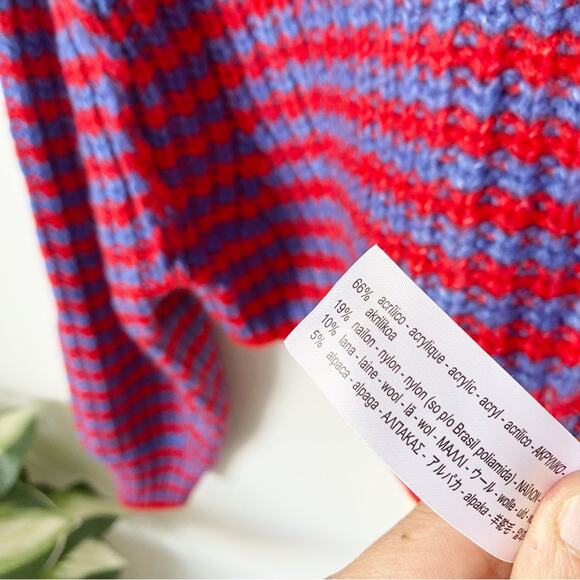 Zara Striped Knit Cropped Crewneck Sweater - Picture 9 of 14